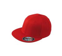 Daiber - 6 Panel Flexfit® Flat Peak Cap Red, S/M (56/57 cm)