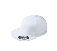 Daiber - 6 Panel Flexfit® Flat Peak Cap White - Gr. - L/XL (58/59 cm)