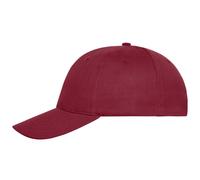 Daiber 6-Panel Kappe aus Bio-Baumwolle MB6236 - Weinrot