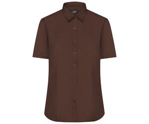 Daiber Damen Kurzarmhemd JN679 - Braun | S