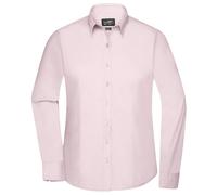 Damen Langarm Bluse "JN677" - James & Nicholson Light-Pink XL