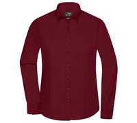 Daiber Damen Langarmhemd JN677 - Weinrot | M