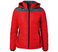 Daiber Damen Stepp-Winterjacke JN1133 - Rot / anthrazit meliert | 2XL
