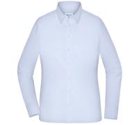 Daiber Damenbluse Modern Fit Langarm - Stilvolle Businessbluse mit Easy Care | light-blue M