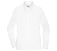 Daiber Damenbluse Modern Fit Langarm - Stilvolle Businessbluse mit Easy Care | white L
