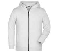 Daiber Kinder Kapuzenjacke aus Bio-Baumwolle 8026k - Weiß | S