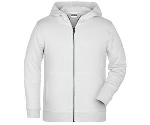 Daiber Kinder Kapuzenjacke aus Bio-Baumwolle 8026k - Weiß | S