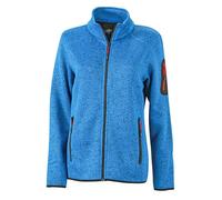 Daiber - Ladies´ Knitted Fleece Jacket Royal Melange - Gr. - L