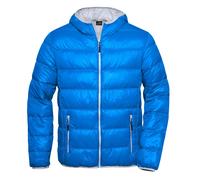 Daiber Leichte Herren Daunenjacke JN1060 - Blau / silber | XL