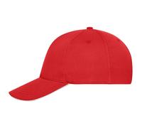 Daiber Sandwich-Kappe aus Bio-Baumwolle MB6238 - Rot / weiß