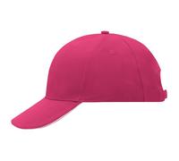 Daiber Werbliche 6-Panel Sandwich-Cap MB024 - Rosa / weiß | uni