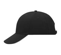 Daiber Werbliche 6-Panel Sandwich-Cap MB024 - Schwarz / hellgrau | uni