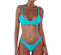 DaiLiWei Tanga-Bikini-Set für Damen, 2-teilig, brasilianischer Badeanzug für Teenager, Push-Up-Top, Mikro-Bikinis, Badeanzug 2026, S