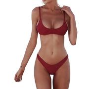 DaiLiWei Tanga-Bikini-Set für Damen, 2-teilig, brasilianischer Badeanzug für Teenager, Push-Up-Top, Mikro-Bikinis, Badeanzug 2026, XL