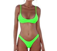 DaiLiWei Tanga-Bikini-Set für Damen, 2-teilig, brasilianischer Badeanzug für Teenager, Push-Up-Top, Mikro-Bikinis, Badeanzug 2026, Medium