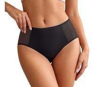 Daily Shape Formslip Shaping Unterwäsche Damen Bauch-Weg-Effekt Figurformende Panty mit transparenten Tülldetails leichte atmungsaktive Mikrofaser