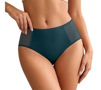 Daily Shape Formslip Shaping Unterwäsche Damen Bauch-Weg-Effekt Figurformende Panty mit transparenten Tülldetails leichte atmungsaktive Mikrofaser