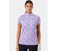 Daily Sports Mesh Print Halbarm Polo rosa XL (100000410949)