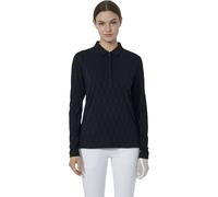 Daily Sports Polo Graphic Jaquard, langarm, schwarz