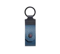 Pin Leather Keyring Schlüsselanhänger Leder N petrol blau