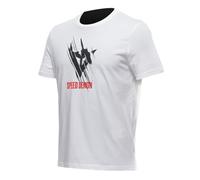 Dainese - Tarmac T-Shirt, Lässiges T-Shirt mit Rundhalsausschnitt aus Baumwolle, Mann, Brillant Weiß, XXL