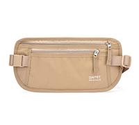 DAITET Geldgürtel für Damen und Herren Die Bauchtasche zum Reisen Flach Mit RFID-Blocker, Undercover Fanny Pack, beige