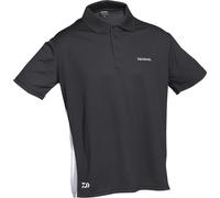 Daiwa D.VEC Poloshirt Farbe Schwarz/Weiß Gr. XL