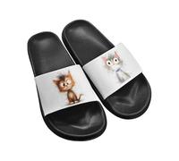 Dajingkj Herren Damen Dusch-& Badeschuhe Badelatschen Sandalen Leicht Anti-Rutsch Shower Hausschuhe Pantoletten Strand Aqua Schuhe Unisex-Erwachsene Gr.35-45