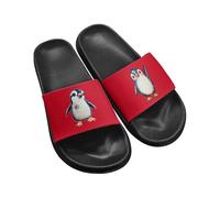 Dajingkj Herren Damen Dusch-& Badeschuhe Rot Badelatschen Sandalen Leicht Anti-Rutsch Shower Hausschuhe Pantoletten Strand Aqua Schuhe Unisex-Erwachsene Gr.35-45