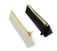 DAJISI 2 Stück Schlammpermäppchen, Aesthetic Reißverschlusstasche, Klein Tragbar Federmäppchen Leder für Das Studentenbüro College