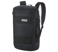 Dakine Unisex Erwachsene Rucksack Schwarz OS | 25 l Skate-Rucksack, Laptopfach mit seitlichem Zugang, Cargoboard-Gurte, Wasserflaschentasche, reflektierende Details