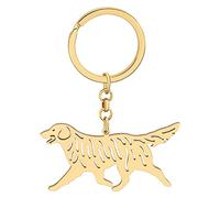 DALANE Edelstahl Golden Retriever Dog Schlüsselanhänger Hund Welpen Auto Schlüsselring Geschenke für Damen Mädchen Geldbörse Zubehör