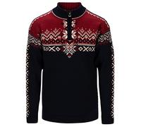Dale Of Norway 140th Anniversary Sweater Blau, Herren Freizeitpullover, Größe S - Farbe Navy - Red Rose - Offwhite