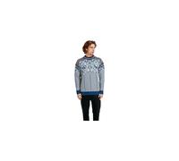 Dale of Norway - 1994 Sweater - Wollpullover, Gr. XXL, grau (Indigo/Mustard/Botttlegreen)