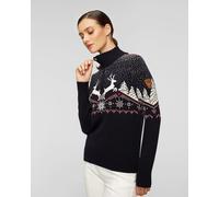 Dale Of Norway Dale Christmas Damen-wollpullover 93921-c Dunkelblau;Print S