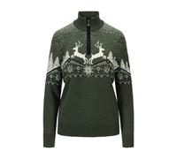 Dale of Norway - Women's Dale Christmas Sweater - Merinopullover, Gr. L, oliv (Loden/OffWhite/Navy)