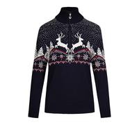 Dale of Norway Dale Christmas Fem Sweater navy offwhite redrose (C00) XL