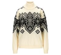 Dale of Norway Falun Heron Sweater Women Damen Wollpullover mit norwegischem Muster Größe M off white-black