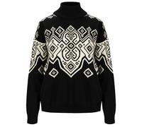 Dale Of Norway Falun Heron Sweater Schwarz, Damen Merino Freizeitpullover, Größe M - Farbe Black - Offwhite