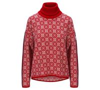Dale of Norway Firda Damen Wollpullover Rot Weiss XS