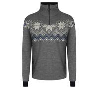Dale Of Norway M Fongen Weatherproof Sweater Smoke - Offwhite - Indigo - Light Charcoal, Größe XXL - Herren Freizeitpullover, Farbe Grau