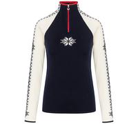 Dale of Norway Geilo Damen Merino Zip Wollpullover Navy Weiss M