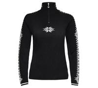 Dale of Norway Geilo Damen Merino Zip Wollpullover Schwarz M