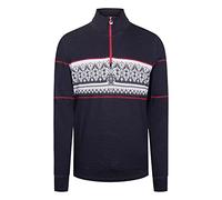 Dale of Norway Herren Pullover Rondane Sweater, Marine/Rot/Off White, XL