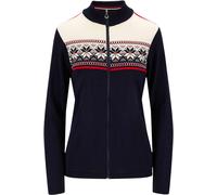 Dale of Norway - Jacke aus Merinowolle - Liberg Jacket Navy/Off White/Raspberry für Damen aus Wolle - Größe L - Navy blau Navy blau L