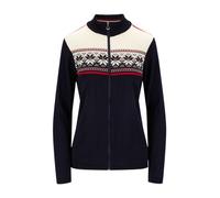 Dale of Norway - Jacke aus Merinowolle - Liberg Jacket Navy/Off White/Raspberry für Damen aus Wolle - Größe L - Navy blau Navy blau L