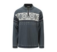 Dale Of Norway M Blyfjell Merino Sweater, Steel Offwhite Navy / L, Herren Pullover