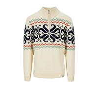 Dale Of Norway M Falkeberg Masc Sweater, Offwhite Black Green Orange / L, Herren