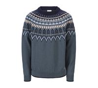 Dale Of Norway M Sula Masculine Merino Sweater, Steel Navy Iceblue / L, Herren Pullover
