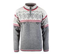 Dale of Norway Men's Vail Sweater Smoke/Raspberry/Off White Smoke/Raspberry/Off white/Dark charcoal/Light charcoal S